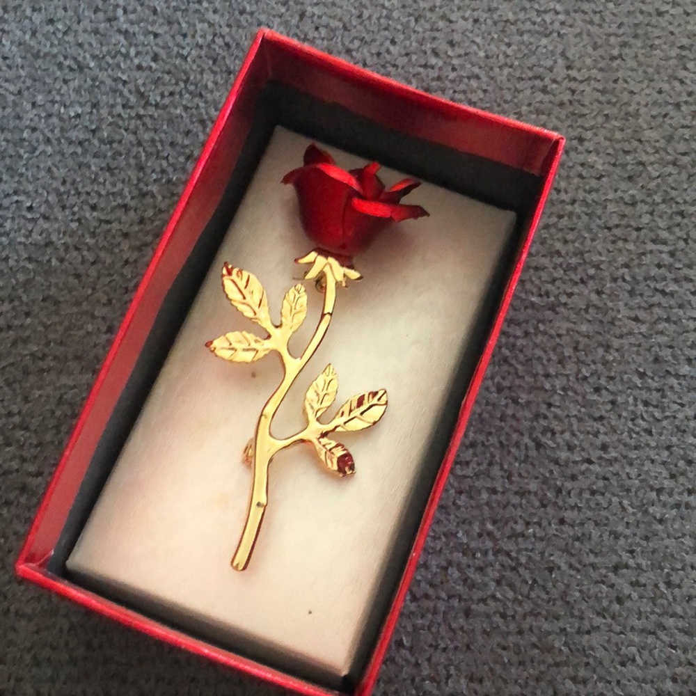 Rose and gold pin🌹